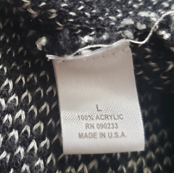 KIRRA - B&W Short Sleeve Aztec Cardigan - Large - Picture 8 of 10